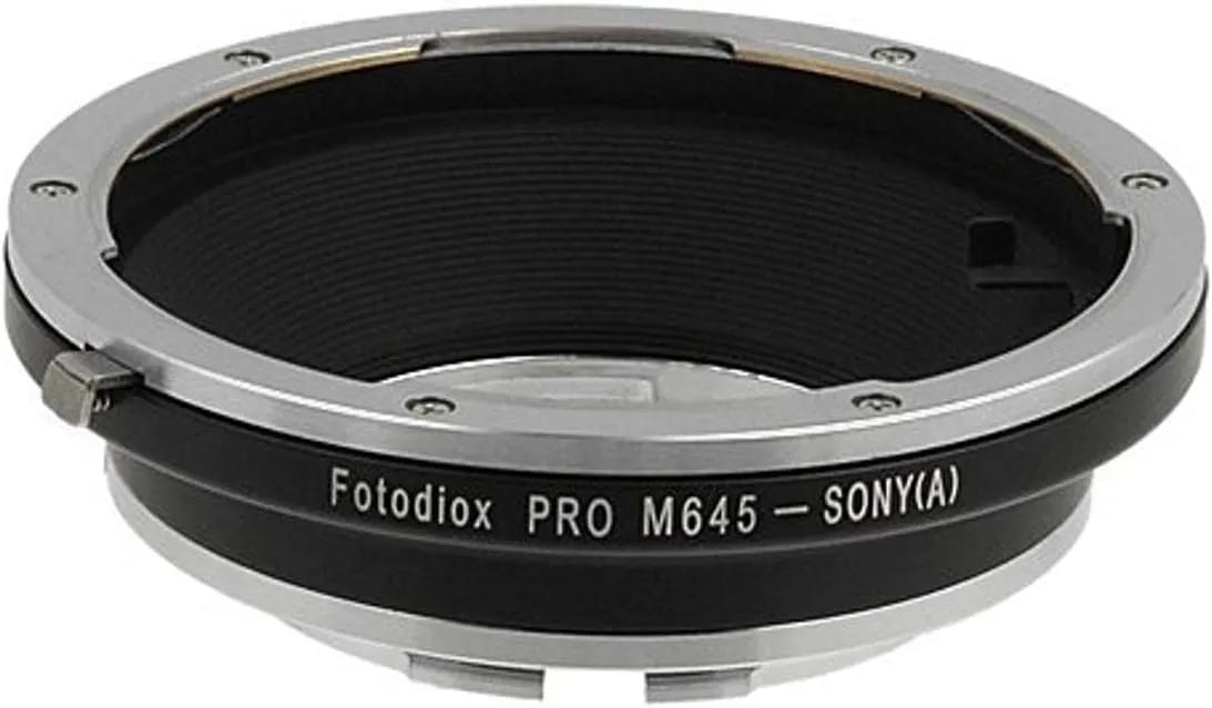 Fotodiox Pro Lens Mount Adapter, for Mamiya 645 Lens to Sony Alpha DSLR Cameras