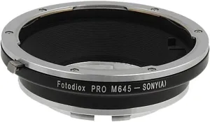 Fotodiox Pro Lens Mount Adapter, for Mamiya 645 Lens to Sony Alpha DSLR Cameras