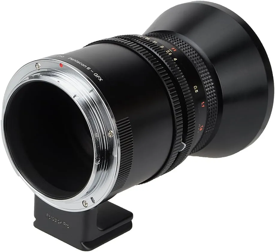 Fotodiox Pro Lens Mount Adapter Pentacon 6 (Kiev 60) SLR Lens to GFX 50S G-Mount Medium Format Mirrorless Camera