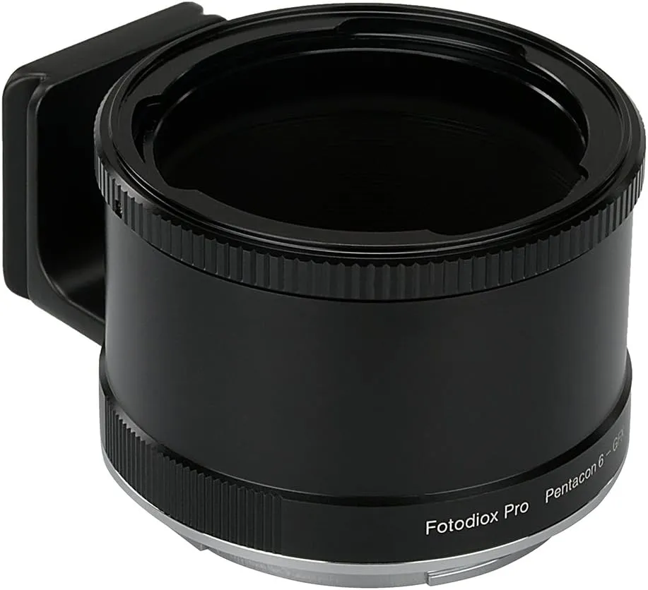 Fotodiox Pro Lens Mount Adapter Pentacon 6 (Kiev 60) SLR Lens to GFX 50S G-Mount Medium Format Mirrorless Camera