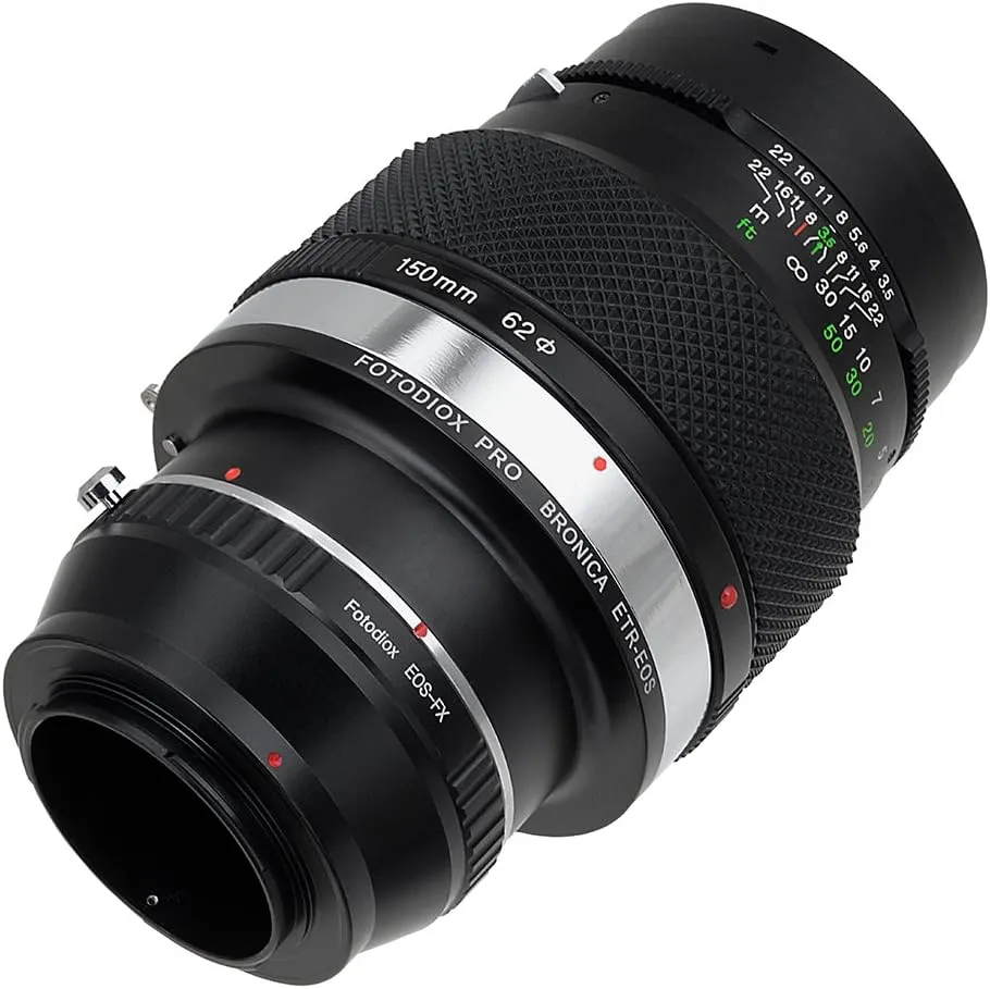 Fotodiox Pro Lens Mount Adapters, Bronica ETR (ETRC, ETRS, ETR-C, ETRSi) Mount Lenses to Fujifilm X-Series Mirrorless Camera Adapter