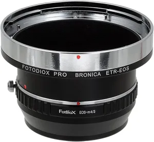 Fotodiox Pro Lens Mount Adapters, Bronica ETR (ETRC, ETRS, ETR-C, ETRSi) Mount Lenses to to MFT (Micro-4/3, M4/3) Mount Mirrorless Camera (Such as OM-D E-M10, Lumix GH4, and BMPCC)