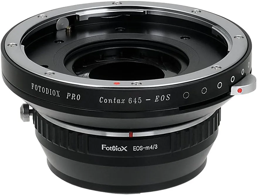 Fotodiox Pro Lens Mount Adapters, Contax 645 (C645) Mount Lenses to MFT (Micro-4/3, M4/3) Mount Mirrorless Camera (Such as OM-D E-M10, Lumix GH4, and BMPCC)