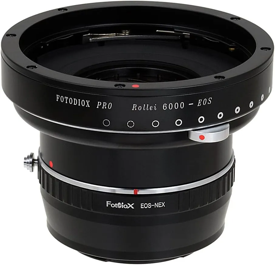 Fotodiox Pro Lens Mount Adapters, Rollei 6000 (Rolleiflex) Series Lenses to to Sony E-Mount Mirrorless Camera Adapter