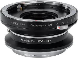 Fotodiox Pro Lens Mount Double Adapter, Contax 645 (C645) Mount and Canon EOS (EF/EF-S) D/SLR Lenses to Fujifilm G-Mount GFX Mirrorless Digital Camera Systems (Such as GFX 50S and More)