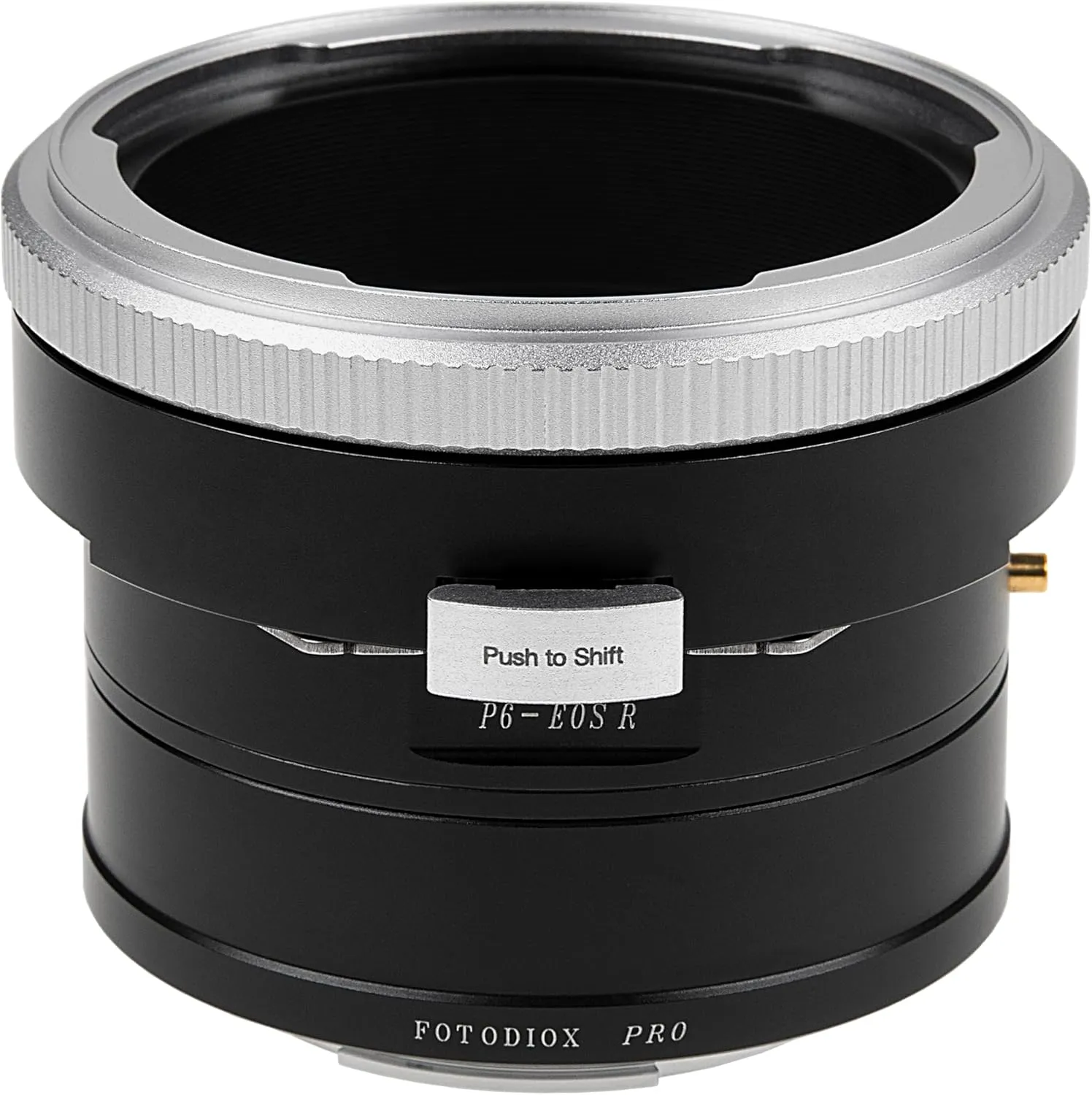 Fotodiox Pro Lens Mount Shift Adapter - Compatible with Pentacon 6 (Kiev 66) Mount Lens to Canon RF Mount Mirrorless Camera Body