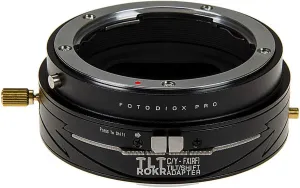 Fotodiox Pro TLT ROKR - Tilt/Shift Lens Mount Adapter Compatible with Contax/Yashica (CY) SLR Lenses to Fujifilm Fuji X-Series Mirrorless Camera Body