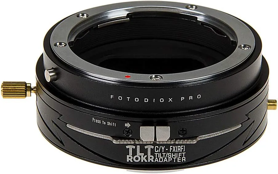 Fotodiox Pro TLT ROKR - Tilt/Shift Lens Mount Adapter Compatible with Contax/Yashica (CY) SLR Lenses to Fujifilm Fuji X-Series Mirrorless Camera Body