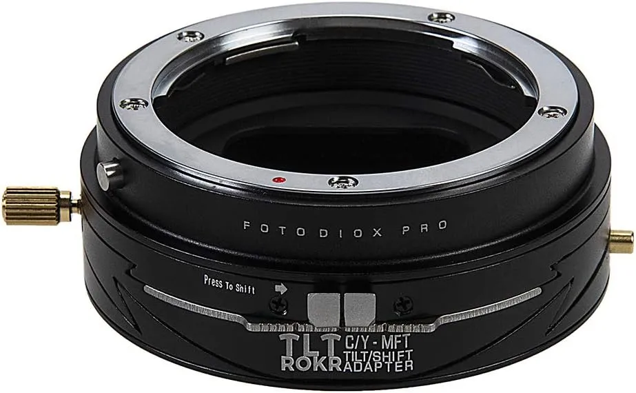 Fotodiox Pro TLT ROKR - Tilt/Shift Lens Mount Adapter Compatible with Contax/Yashica (CY) SLR Lenses to Micro Four Thirds (MFT, M4/3) Mount Mirrorless Camera Body