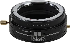 Fotodiox Pro TLT ROKR - Tilt/Shift Lens Mount Adapter Compatible with Contax/Yashica (CY) SLR Lenses to Micro Four Thirds (MFT, M4/3) Mount Mirrorless Camera Body