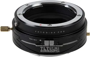 Fotodiox Pro TLT ROKR - Tilt/Shift Lens Mount Adapter Compatible with Contax/Yashica (CY) SLR Lenses to Sony Alpha E-Mount Mirrorless Camera Body