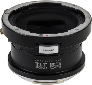 Fotodiox Pro TLT ROKR - Tilt/Shift Lens Mount Adapter Compatible with Hasselblad V-Mount SLR Lenses to Fujifilm Fuji G-Mount GFX Mirrorless Camera Body
