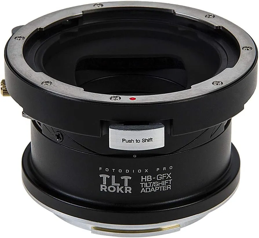 Fotodiox Pro TLT ROKR - Tilt/Shift Lens Mount Adapter Compatible with Hasselblad V-Mount SLR Lenses to Fujifilm Fuji G-Mount GFX Mirrorless Camera Body