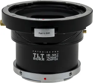 Fotodiox Pro TLT ROKR - Tilt/Shift Lens Mount Adapter Compatible with Hasselblad V-Mount SLR Lenses to Nikon Z-Mount Mirrorless Camera Body