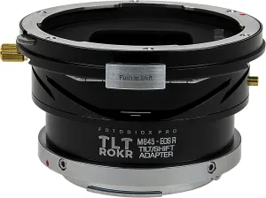 Fotodiox Pro TLT ROKR - Tilt/Shift Lens Mount Adapter Compatible with Mamiya 645 (M645) Mount Lenses to Canon RF Mount Mirrorless Camera Body