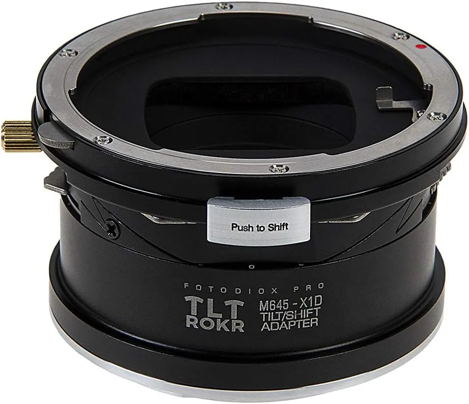 Fotodiox Pro TLT ROKR - Tilt/Shift Lens Mount Adapter Compatible with Mamiya 645 (M645) Mount Lenses to Hasselblad XCD Mount Mirrorless Digital Camera Systems