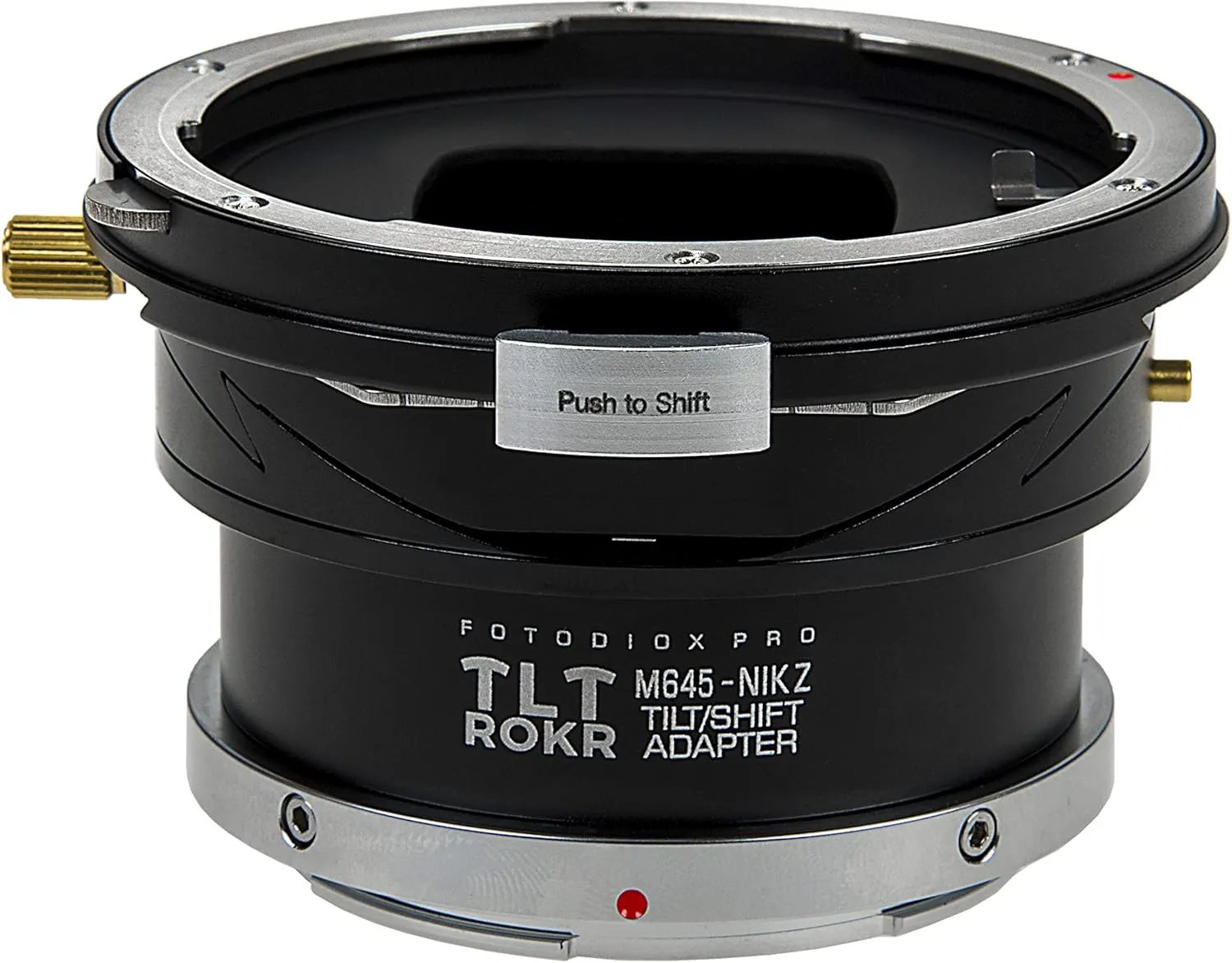 Fotodiox Pro TLT ROKR - Tilt/Shift Lens Mount Adapter Compatible with Mamiya 645 MF (M645) Mount Lenses to Nikon Z-Mount Mirrorless Camera Body