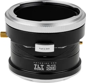 Fotodiox Pro TLT ROKR - Tilt/Shift Lens Mount Adapter Compatible with Pentacon 6 (Kiev 66) Lens to Hasselblad X System (XCD) Mount Cameras