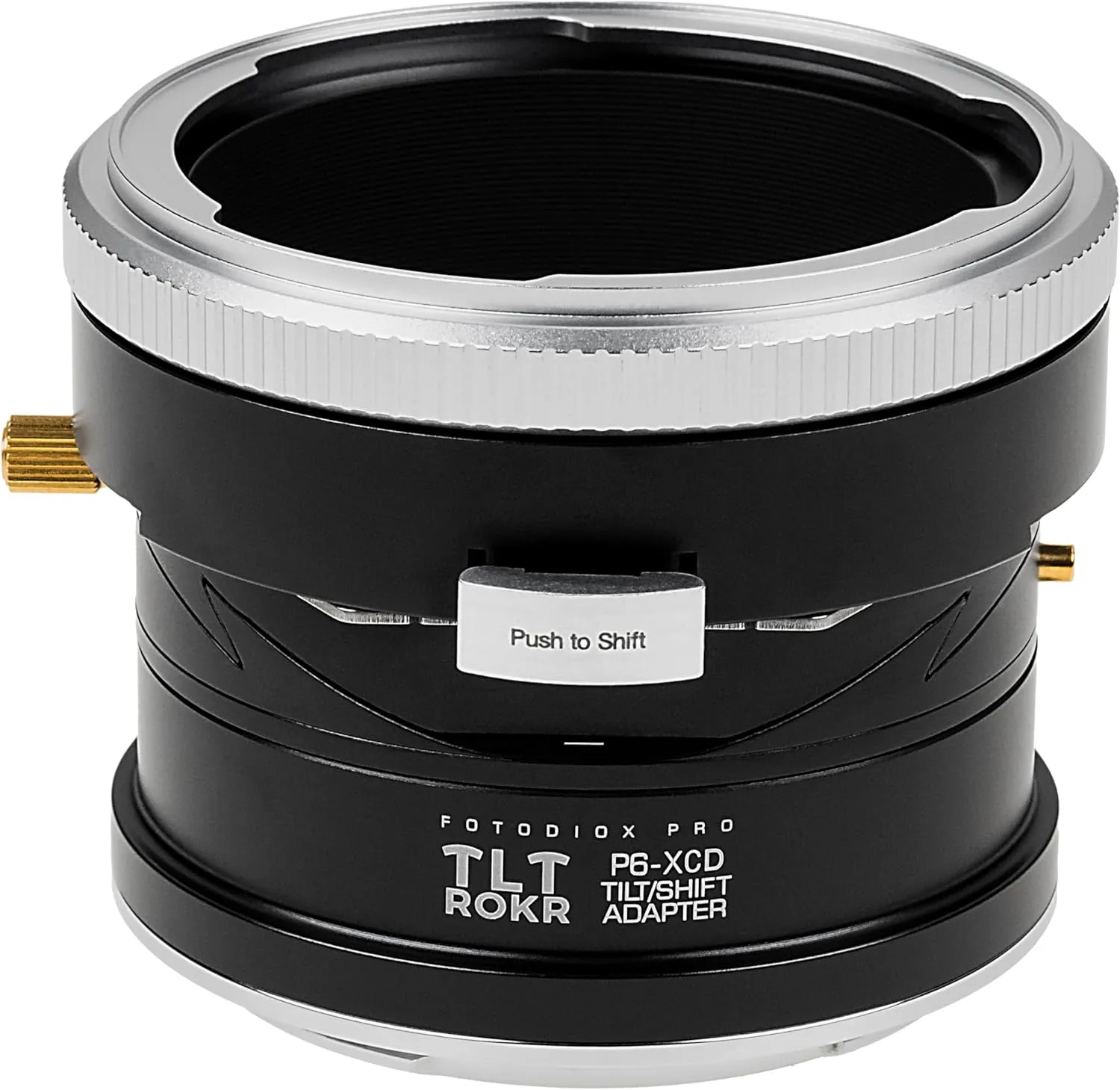 Fotodiox Pro TLT ROKR - Tilt/Shift Lens Mount Adapter Compatible with Pentacon 6 (Kiev 66) Lens to Hasselblad X System (XCD) Mount Cameras