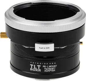 Fotodiox Pro TLT ROKR - Tilt/Shift Lens Mount Adapter Compatible with Pentacon 6 (Kiev 66) Lens to L-Mount Alliance Mirrorless Cameras