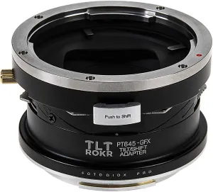 Fotodiox Pro TLT ROKR - Tilt/Shift Lens Mount Adapter Compatible with Pentax 645 (P645) Mount SLR Lenses to Fujifilm Fuji G-Mount GFX Mirrorless Camera Body