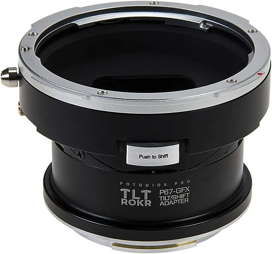 Fotodiox Pro TLT ROKR - Tilt/Shift Lens Mount Adapter Compatible with Pentax 6x7 (P67, PK67) Mount SLR Lenses to Fujifilm Fuji G-Mount GFX Mirrorless Camera Body