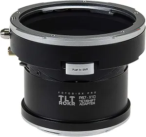 Fotodiox Pro TLT ROKR - Tilt/Shift Lens Mount Adapter Compatible with Pentax 6x7 (P67, PK67) Mount SLR Lenses to Hasselblad XCD Mount Mirrorless Digital Camera Systems