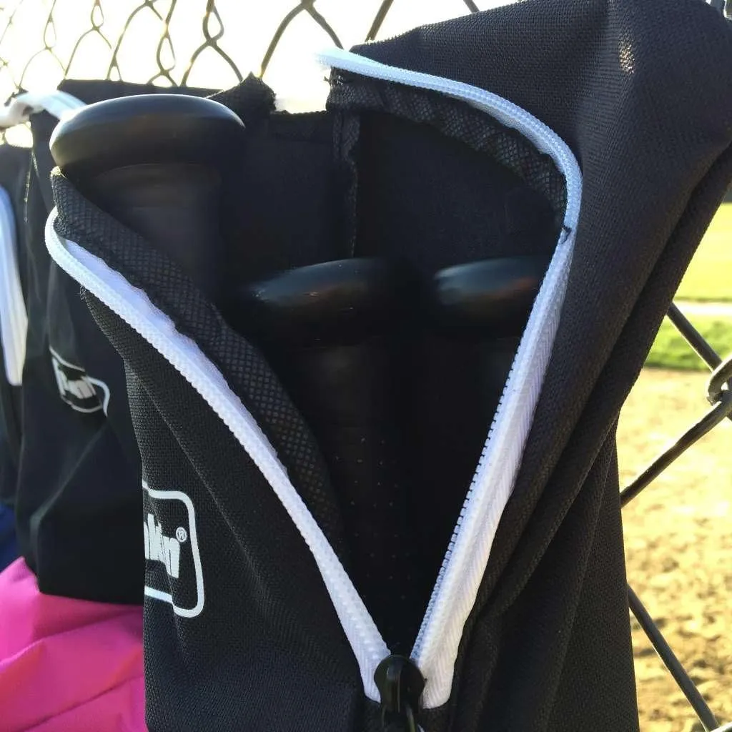 Franklin Sports Youth Baseball Bat Bag - Kids Teeball, Softball, Baseball Equipment Bag - Holds Bat, Helmet, Cleats and More