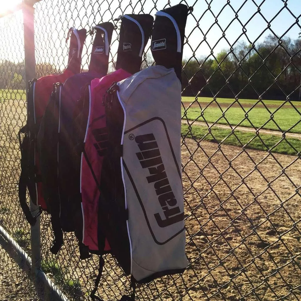 Franklin Sports Youth Baseball Bat Bag - Kids Teeball, Softball, Baseball Equipment Bag - Holds Bat, Helmet, Cleats and More