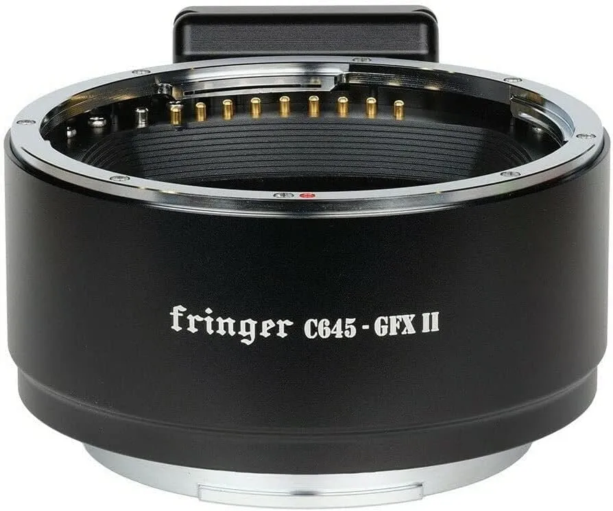 Fringer Smart Adapter CONTAX 645 Lens to GFX50,50s, GFX100,100s Camera Auto Focus, New Version Pro II Black