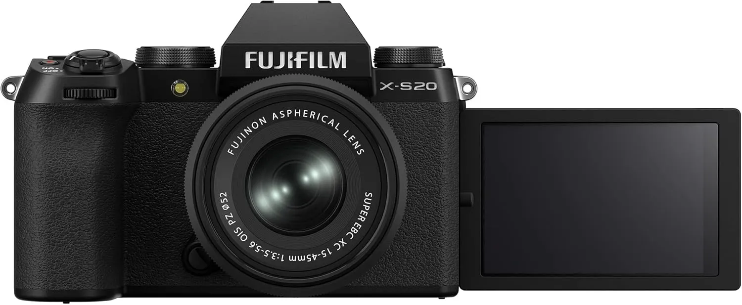 Fujifilm X-S20 Mirrorless Digital Camera XC15-45mm Lens Kit Black