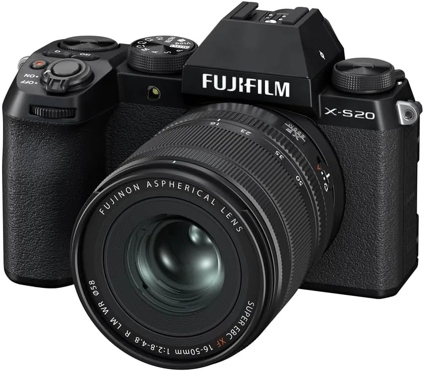 Fujifilm X-S20 Mirrorless Digital Camera XF16-50mmF2.8-4.8 R LM WR - Black