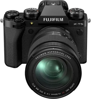 Fujifilm X-T5 Mirrorless Digital Camera XF16-80mm Lens Kit - Black (Renewed)