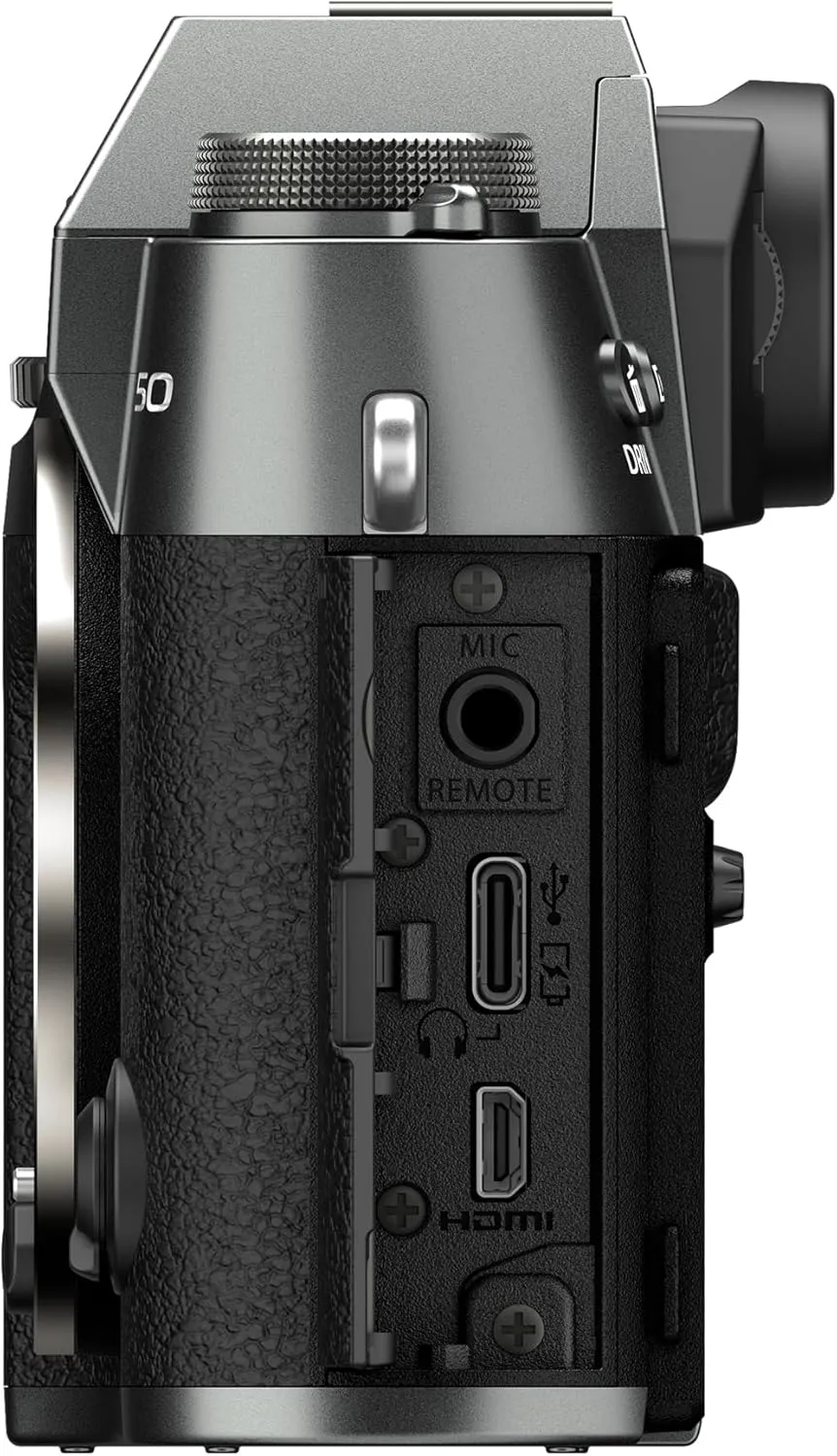 Fujifilm X-T50 Mirrorless Digital Camera Body - Charcoal Silver