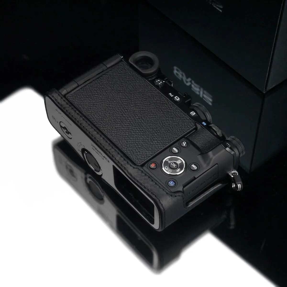 Gariz Genuine Leather Camera Case for Olympus PEN F HG – penfbk Black