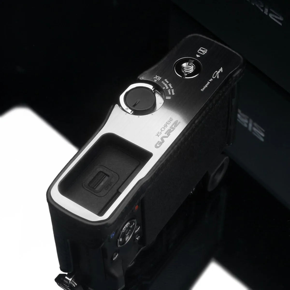 Gariz Genuine Leather Camera Case for Olympus PEN F HG – penfbk Black