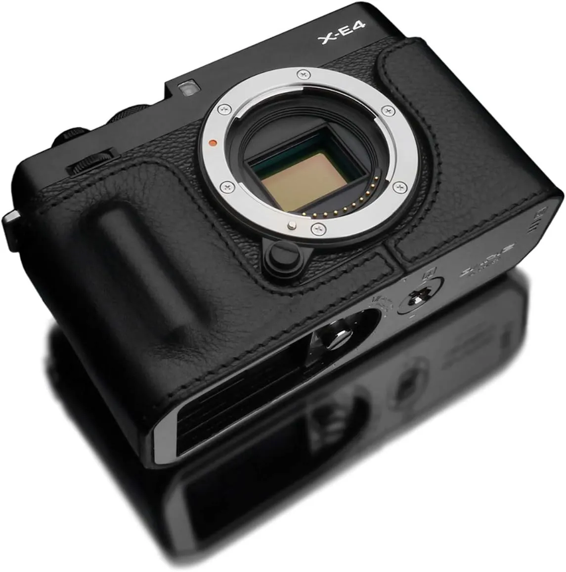 Gariz HG-XE4BK Genuine Leather Half Case for Fujifilm XE4 X-E4, Black