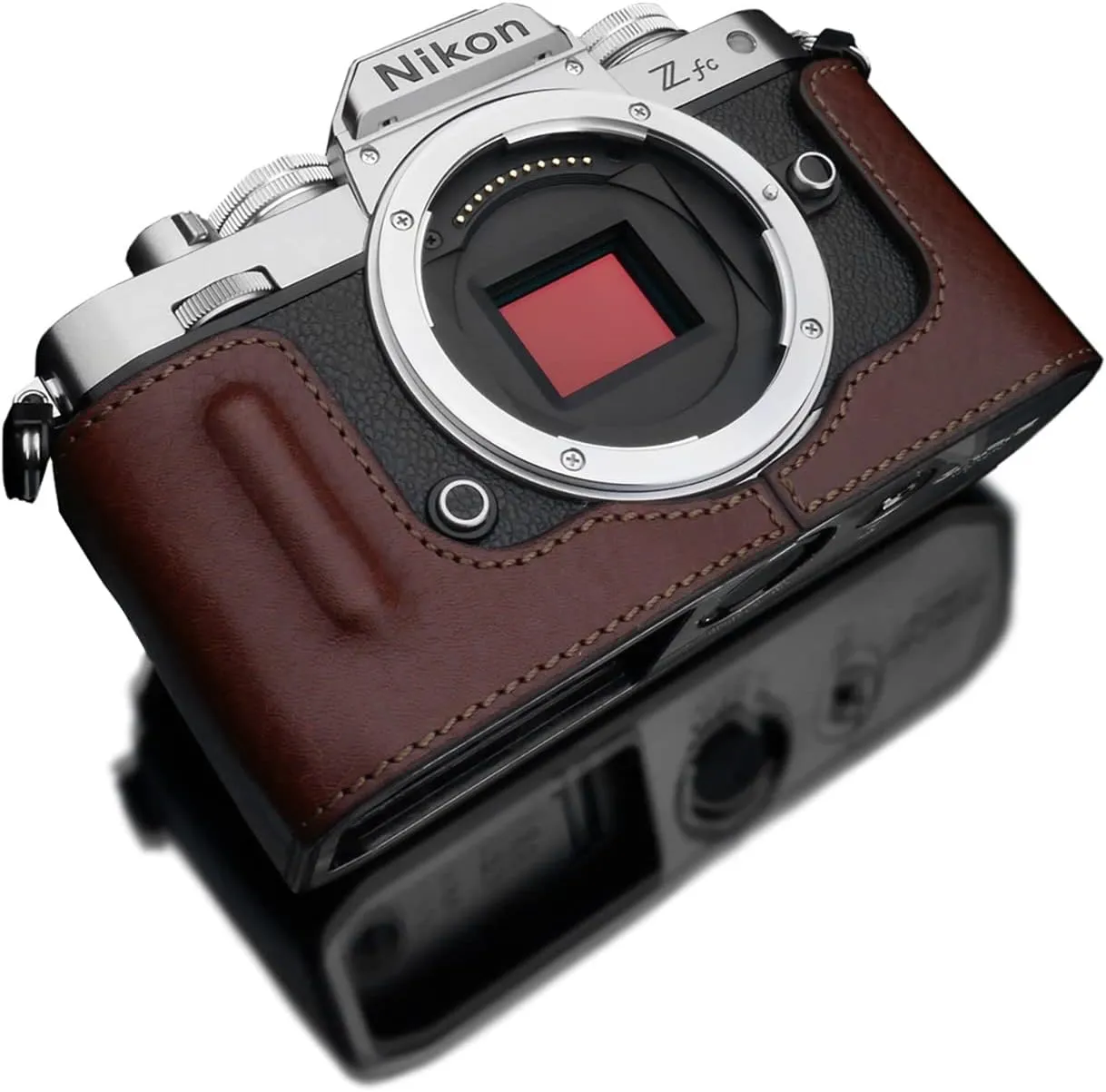 GARIZ HG-ZFCBR Genuine Leather Camera Case for Nikon Zfc Brown