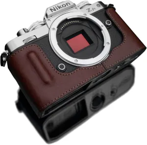 GARIZ HG-ZFCBR Genuine Leather Camera Case for Nikon Zfc Brown