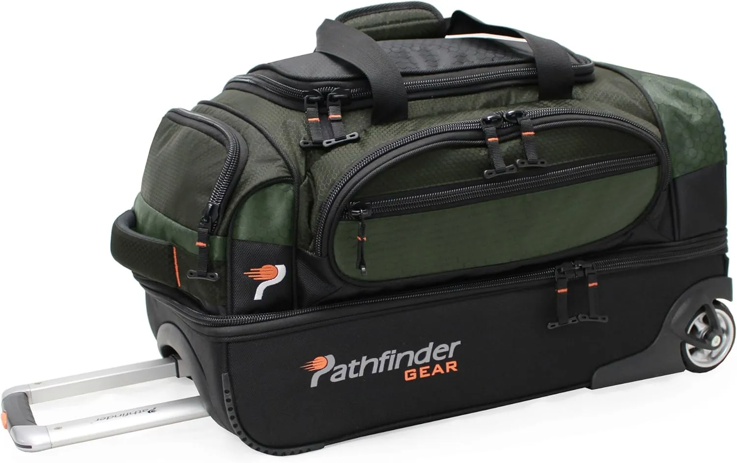 Gear 22 Inch Rolling Drop Bottom Duffel, Olive, One Size