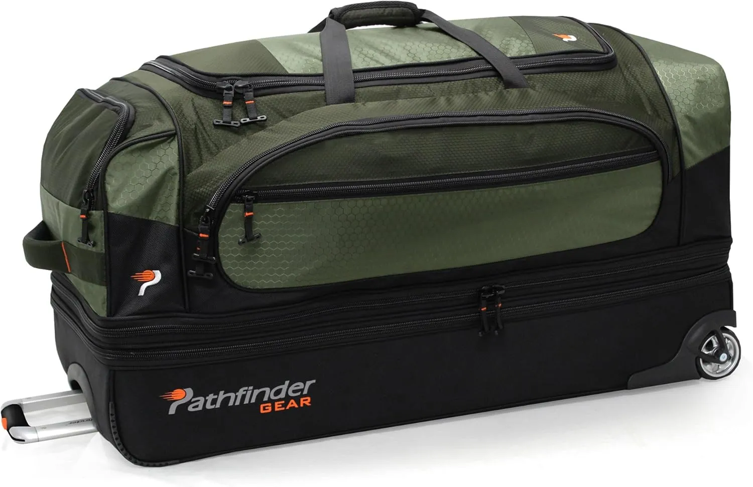 Gear 36 Inch Rolling Drop Bottom Duffel, Olive, One Size
