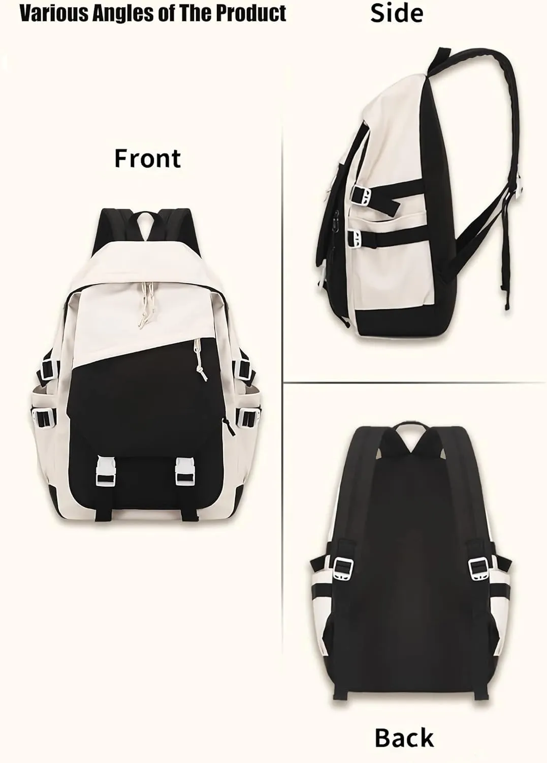 Genshin Impact Backpack Keqing Anime Laptop Bookbag Student Backpack 3D Print School Bags Travel Backpack With Gift