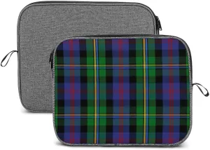 Geometrics Grey Silver Large Capacity Portable Laptop Case Unisex