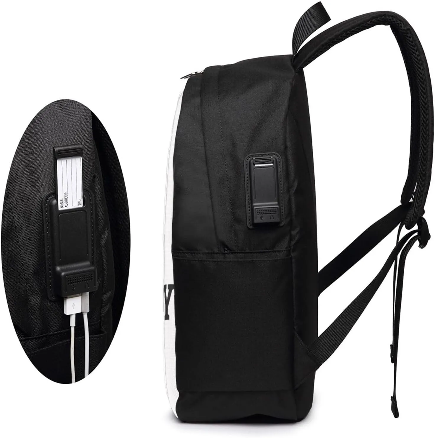 Germany German Football Soccer Flag Travel Backpack 17-Inch Laptop Backpacks Business Rucksack Casual Sport Daypack with USB Charging Port Carry-on Bag for Camping Biking