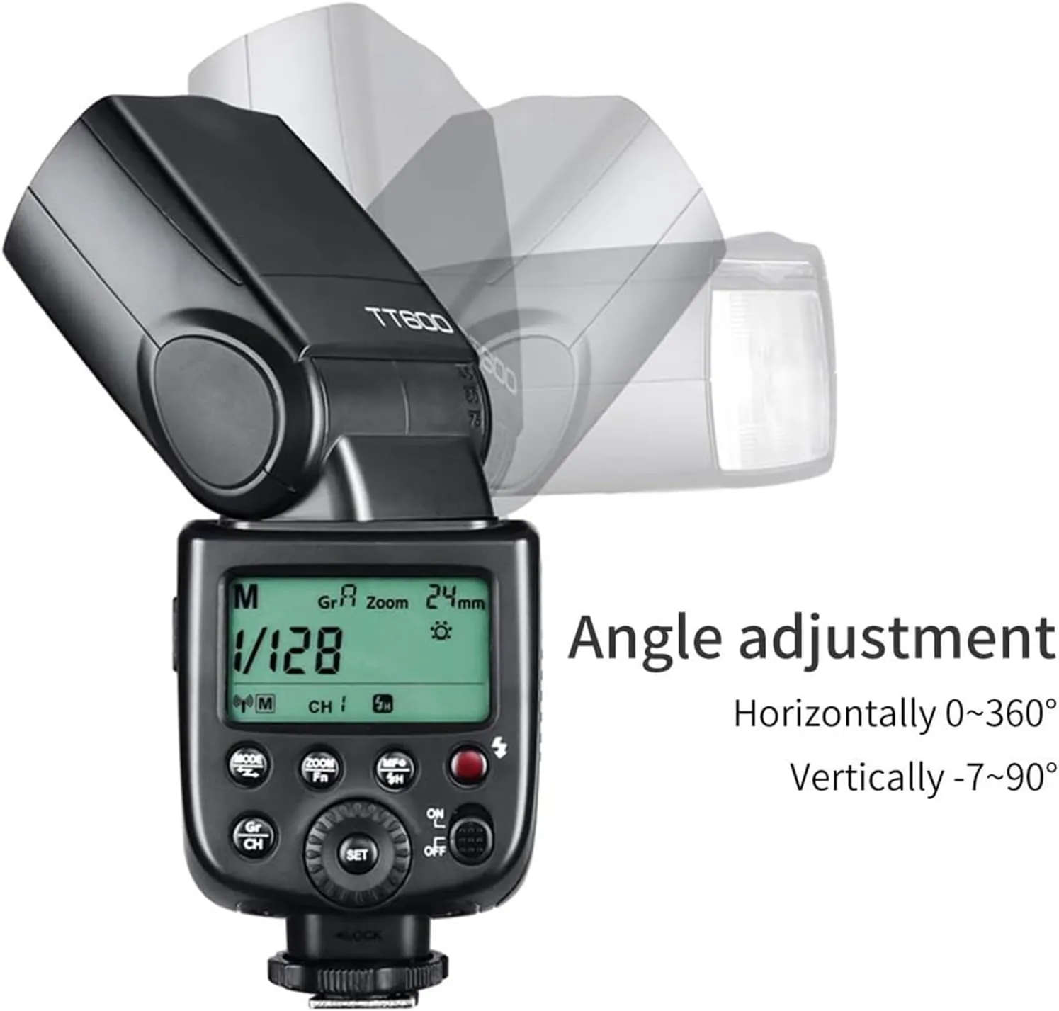 Godox Flash TT600-2.4G Wireless X System, High-Speed Sync, Compatible with Canon Nikon Pentax Olympus DSLR Cameras. Powerful GN60, Quick Recycle, and Versatile Flash Modes