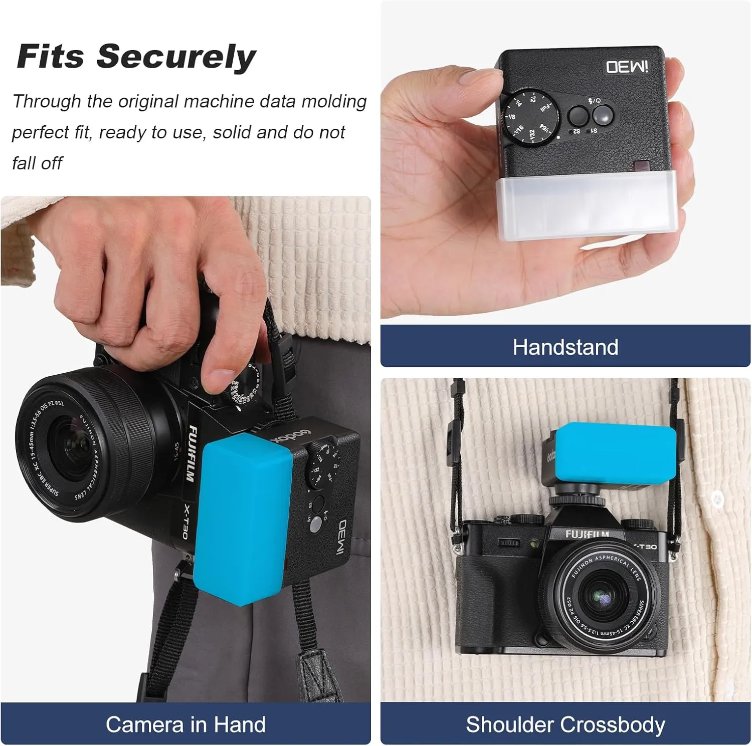 Godox iM30 Mini Camera Flash with Diffuser GN 15 7 Levels Flash Power CCT 6500K±200K Mini Flash Speedlite 230 Full-Power Flashe for Canon Sony zve10 zv1 Ricoh gr3 Nikon Fuji Olympus Camera