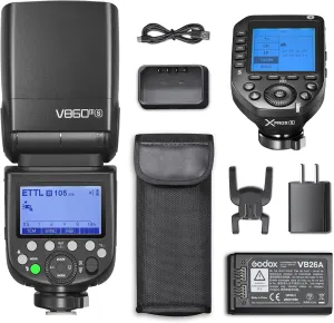 Godox V860III-S TTL Flash Speedlite with XproII S Wireless Flash Trigger 2.4g Wireless X System 2600mah Li-Ion Battery with Diffusion Compatible for Sony DSLR Cameras