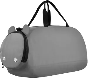 Gray Gym Duffel Bag with Shoes Compartment Lightweight Sports Duffel Bag for Travel, Swimming, Dance, Ballet