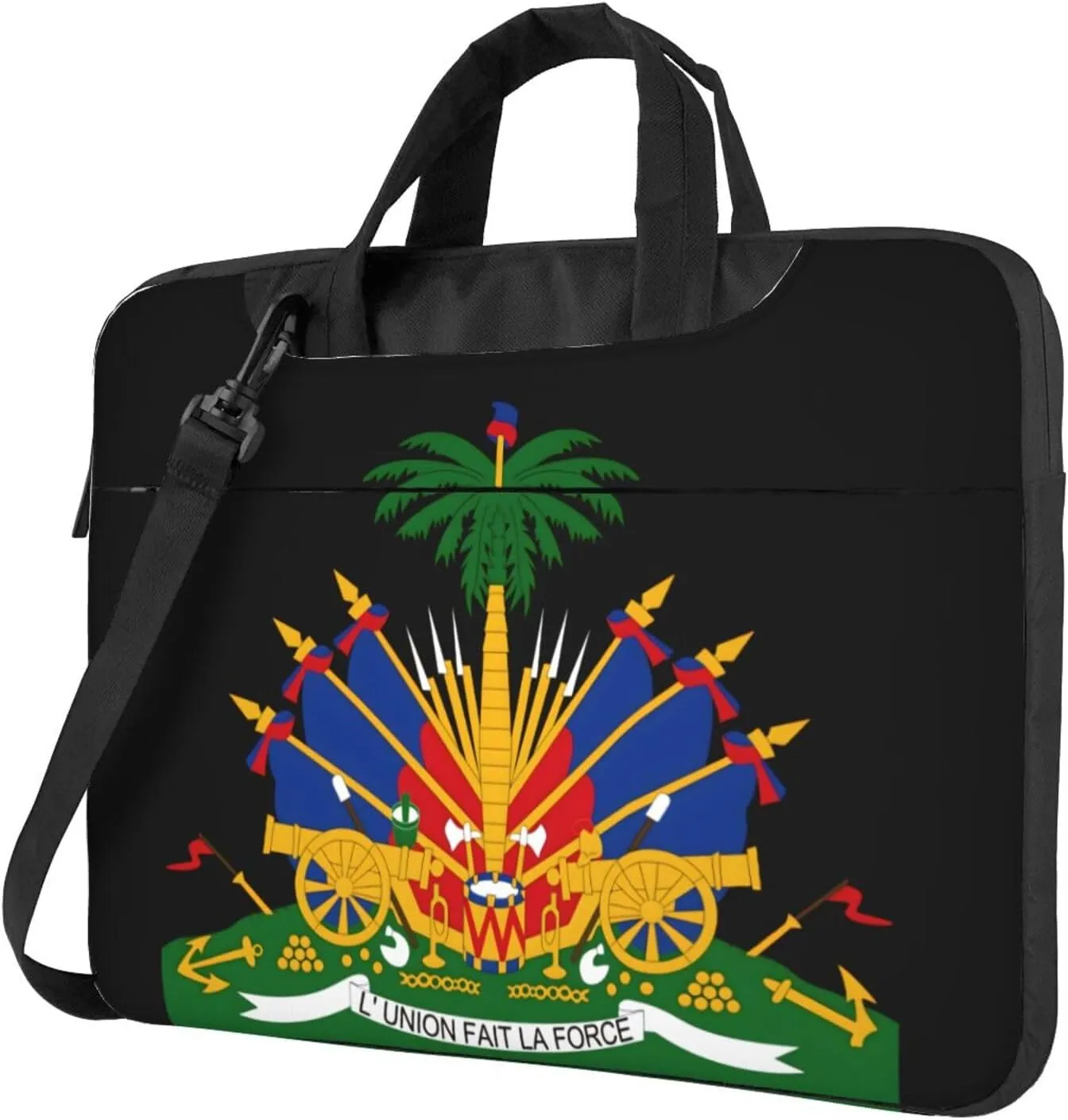 Haiti Flag Laptop Case, 15.6 inch Laptop Sleeve Durable Computer Carrying Case for Men Women
