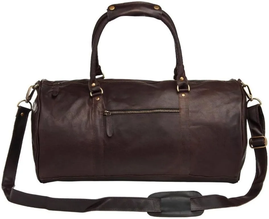 Handcrafted Leather Weekender Bag – Multi-Compartment Design for Travel,weekend outdoor sports gym Perfect for Men & Women